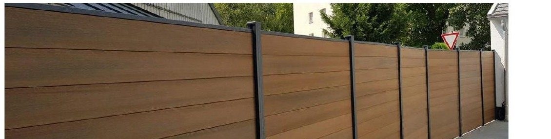 Aluminijska WPC ograda, boja Teak